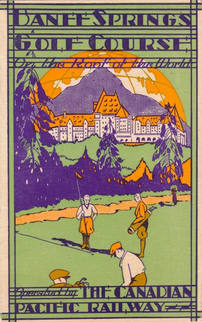 Pole golfowe Banff Springs, karta wyników, ok. 1925 r. autorstwa Unbekannt