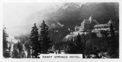 Hotel Banff Springs, Alberta, Kanada, ok. 1920 r. autorstwa Unbekannt