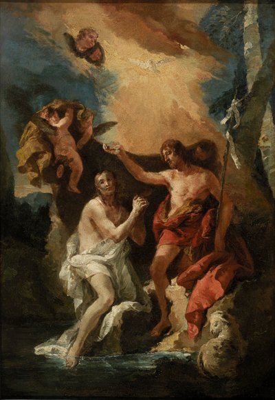 Chrzest Chrystusa, XVIII wiek. autorstwa Unbekannt