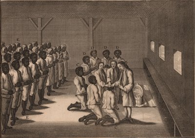 Chrzest czarnych niewolników, 1757. autorstwa Unbekannt