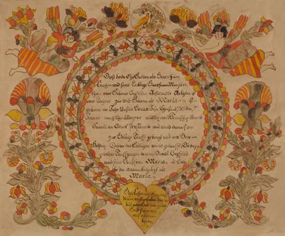 Świadectwo chrztu, 1935-1942. autorstwa Unbekannt