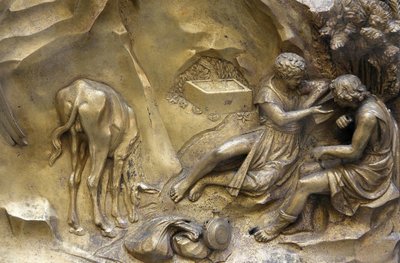 Baptysterium San Giovanni. Brama Raju. Kain i Abel, Florencja, Włochy autorstwa Unbekannt