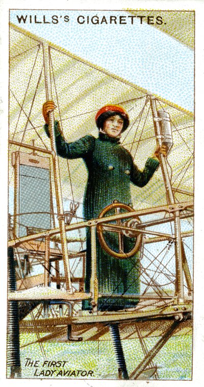 Baronowa Raymonde Delaroche, pierwsza kobieta posiadająca licencję pilota, 1909 autorstwa Unbekannt