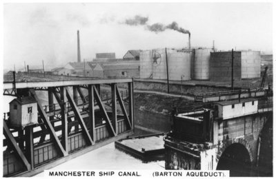 Akwedukt Barton, kanał statku Manchester, 1936 autorstwa Unbekannt