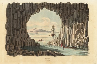 Kolumny bazaltowe w jaskini Fingala, Staffa, Inner Hebrides, Szkocja autorstwa Unbekannt