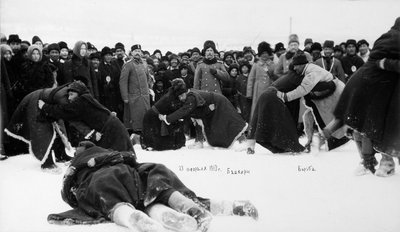 Kuresh zapasy Baszkirów, Rosja, 1913 autorstwa Unbekannt