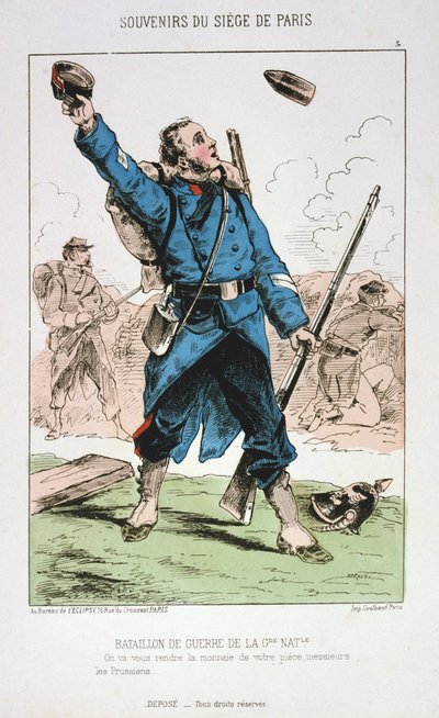 Batalion Wojenny Gwardii Narodowej, Oblężenie Paryża, 1870-1871 autorstwa Unbekannt
