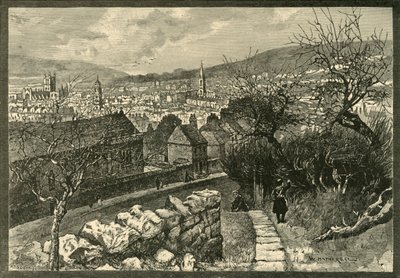 Bath, z klifu Beechen, 1898. autorstwa Unbekannt