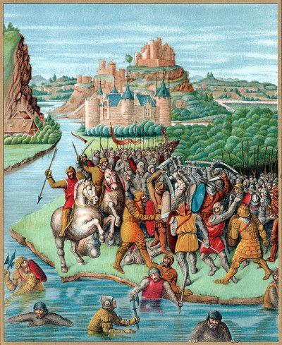 Bitwa Bacchidesa i Jonatana, bunt Machabeuszy, 160 pne, ok. XIX w. autorstwa Unbekannt