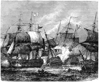 Bitwa pod Zatoką Abukir, 1 sierpnia 1798, 1898 autorstwa Unbekannt
