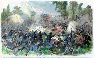 Bitwa pod Bakers Creek, Mississippi, wojna secesyjna, 16 maja 1863 r autorstwa Unbekannt