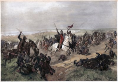 Bitwa pod Hastings, 14 października 1066 autorstwa Unbekannt