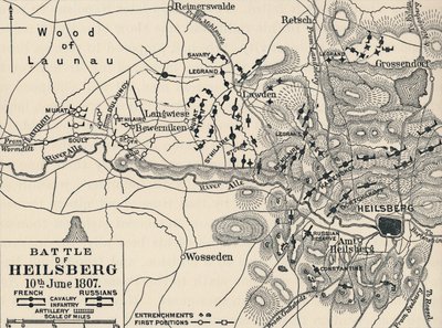 Bitwa pod Heilsbergiem, 10 czerwca 1807, 1896 autorstwa Unbekannt