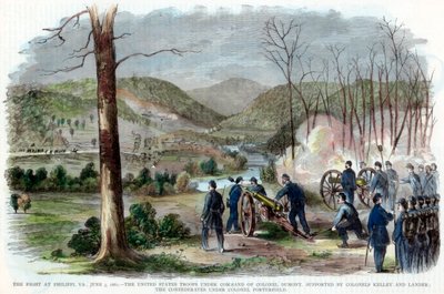 Bitwa pod Filippi, Wirginia Zachodnia, wojna secesyjna, 3 czerwca 1861 r autorstwa Unbekannt