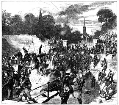Bitwa pod Sedanem, Francja, wojna francusko-pruska, 1 września 1870 c1880 autorstwa Unbekannt