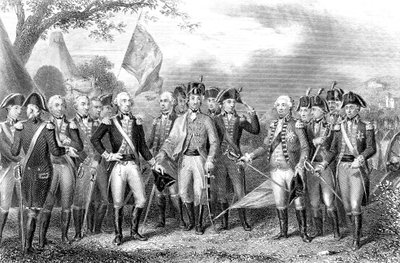 Bitwa pod Yorktown, Wirginia, amerykańska wojna o niepodległość, 1781 autorstwa Unbekannt