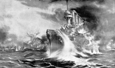 Bitwa o Falklandy, 8 grudnia 1914, 1915 autorstwa Unbekannt