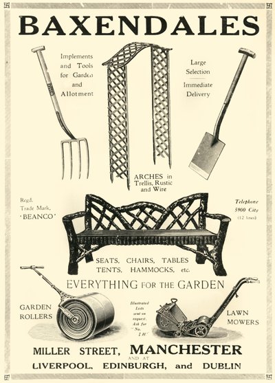 Baxendales, 1920. autorstwa Unbekannt