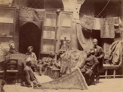 Bazar, Kupcy dywanów, 1870. autorstwa Unbekannt