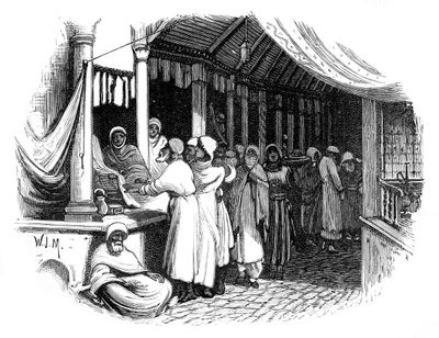 Bazar w Konstantynopolu, ok. 1888 r. autorstwa Unbekannt