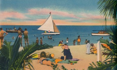 Plaża w Pradomar. 20 minut od Barranquilla, c1940 autorstwa Unbekannt