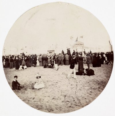 „Rozrywka na plaży”, ok. 1890 autorstwa Unbekannt