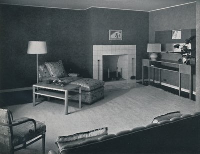Sypialnia w domu pana Anatole Litwaka w Saint Monica, Kalifornia, 1942 r. autorstwa Unbekannt