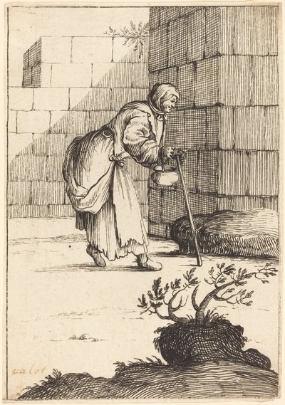 Żebraczka, XVII wiek. autorstwa Unbekannt