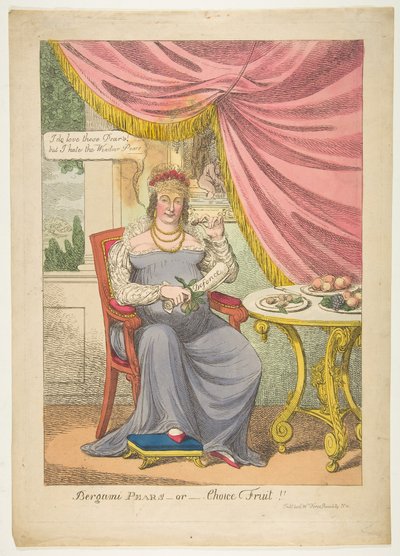Gruszki Bergami, czyli Wybór Owoce, październik 1820 r. autorstwa Unbekannt