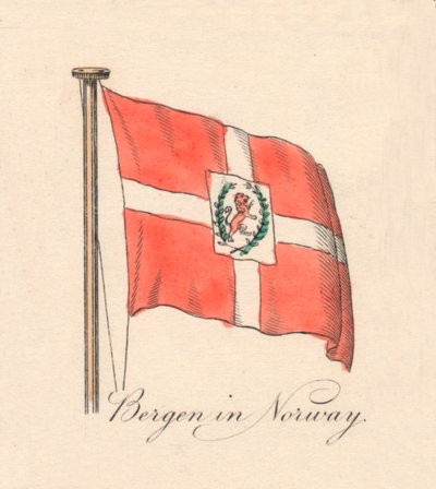 Bergen w Norwegii, 1838 autorstwa Unbekannt