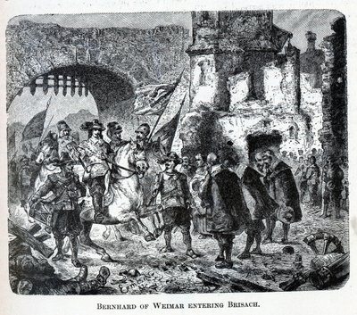 Bernhard z Weimaru wchodzący do Breisach, 1882 autorstwa Unbekannt