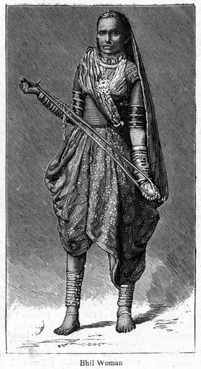 Kobieta Bhil, 1886 autorstwa Unbekannt