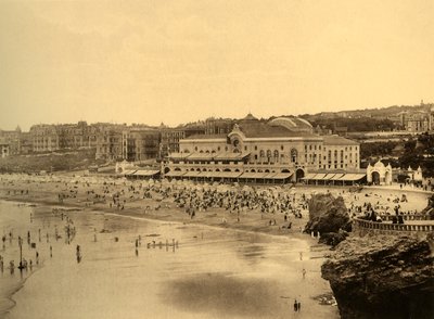 Biarritz - Miejskie kasyno i Grande Plage, ok. 1930. autorstwa Unbekannt