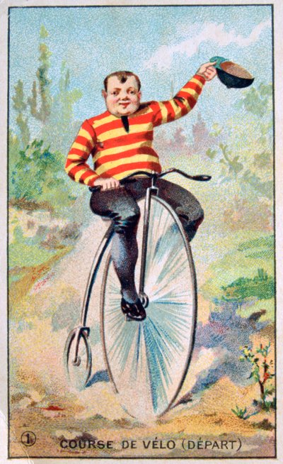 Wyścig rowerowy, c1900 autorstwa Unbekannt