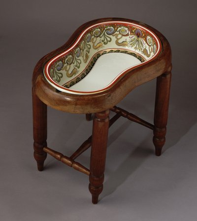 Bidet Elżbiety Bawarskiej Fabryka Porcelany Carl Knoll, Carlsbad, 1887-1890 autorstwa Unbekannt