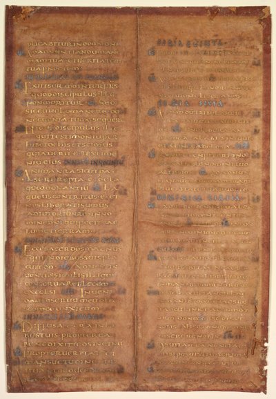 Bifolium wycięte z graduału karolińskiego, c. 830-860. autorstwa Unbekannt