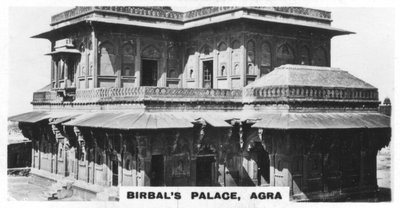 Pałac Birbalsów, Fatehpur Sikri, Agra, Indie, ok. 1925 r. autorstwa Unbekannt