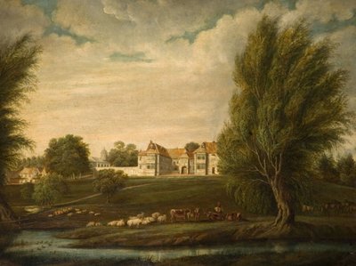 Birdingbury Hall, Warwickshire, 1800. autorstwa Unbekannt