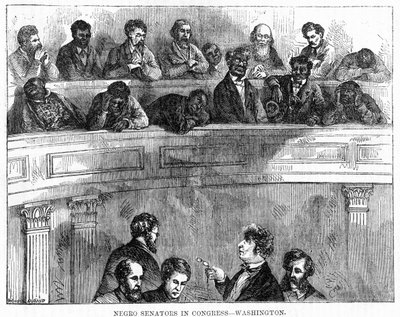 Czarni senatorowie w Kongresie - Waszyngton, 1868 autorstwa Unbekannt