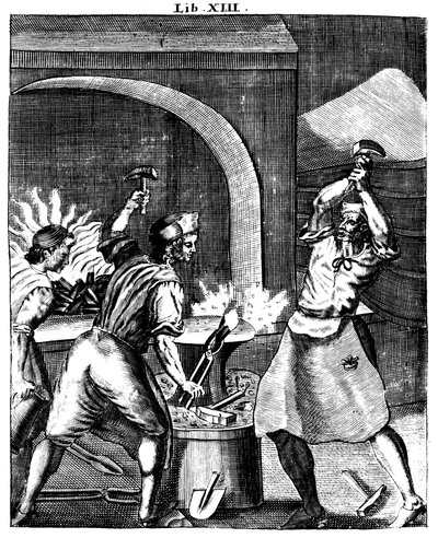 Kowale przy pracy, 1715 autorstwa Unbekannt