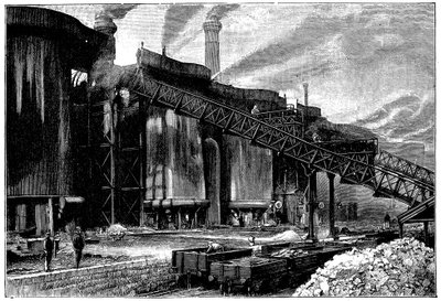 Wielkie piece, Barrow Hematyt Iron and Steel Company, Barrow in Furness, Cumbria, 1890 autorstwa Unbekannt