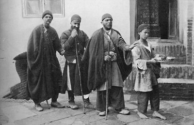 Niewidomi żebracy z Teheranu, Persja, 1902 autorstwa Unbekannt