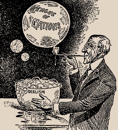 Puszczać bańki. Woodrow Wilson i Liga Narodów, 1919. autorstwa Unbekannt