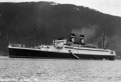 Statek wycieczkowy Blue Star Line SS Arandora Star, Norwegia, c1927-c1939 autorstwa Unbekannt
