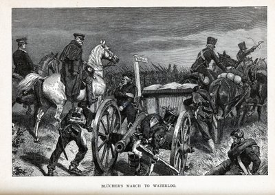 Blüchers Marsh do Waterloo, 1882 autorstwa Unbekannt