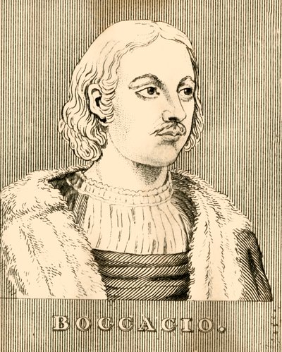 Boccaccio, 1313-1375, 1830. autorstwa Unbekannt