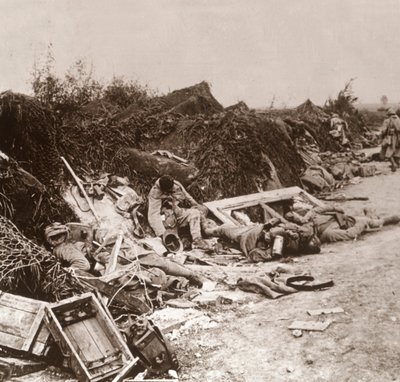 Ciała po zdobyciu Courcelles, północna Francja, czerwiec 1918 r. autorstwa Unbekannt
