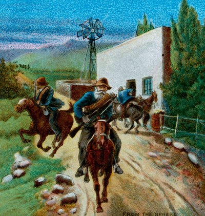 Burowie wycofują się z wiejskiego domu, 1900 autorstwa Unbekannt