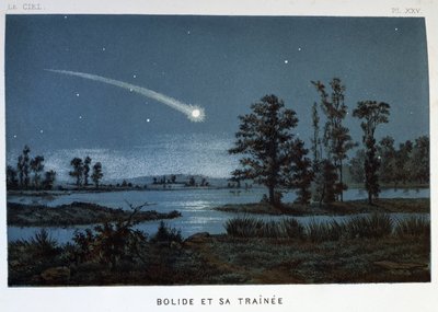 Bolide i jego pociąg, 1870 autorstwa Unbekannt
