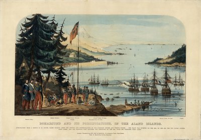 Bomarsund i jego fortyfikacje, na Wyspach Alandzkich 1854, 1854 autorstwa Unbekannt